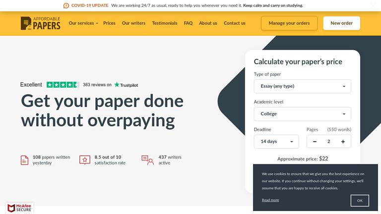 AffordablePapers.com AffordablePapers.com