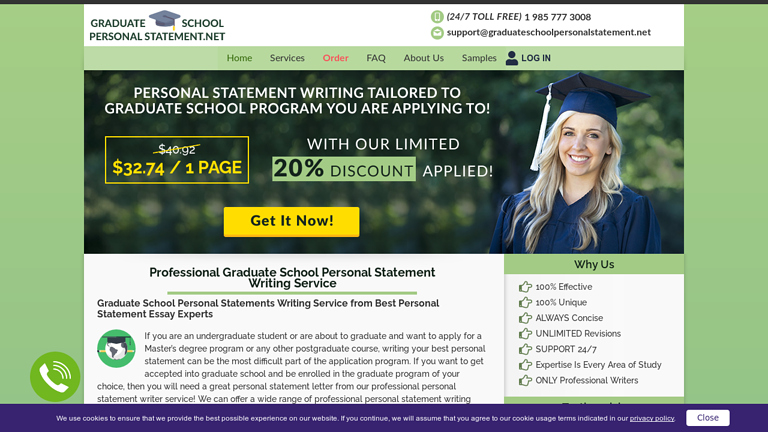 GraduateSchoolPersonalStatement.net