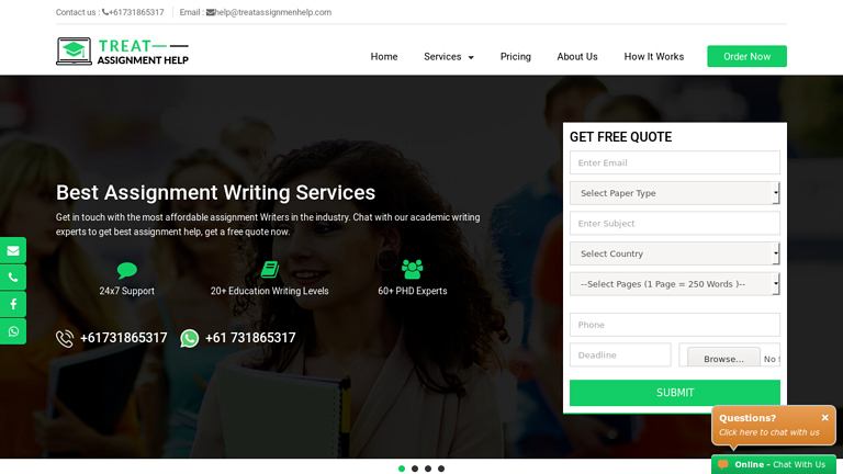 TreatAssignmentHelp.com TreatAssignmentHelp.com