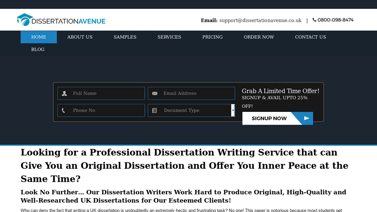 DissertationAvenue.co.uk DissertationAvenue.co.uk