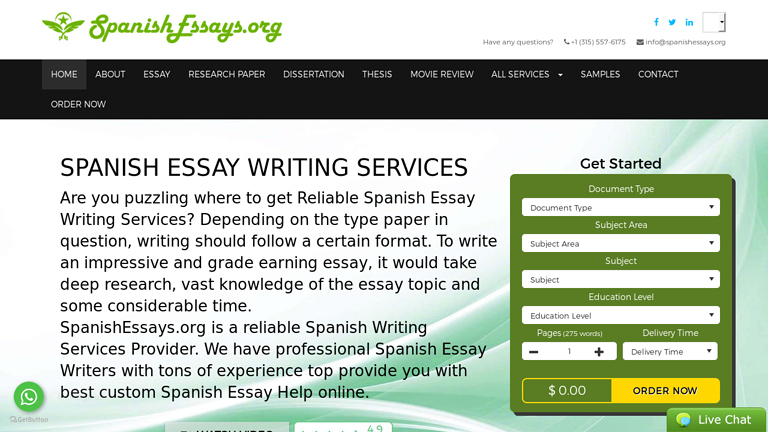 SpanishEssays.org SpanishEssays.org